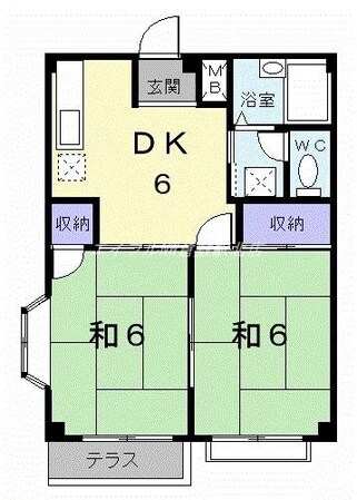 エルディム笹沖の物件間取画像